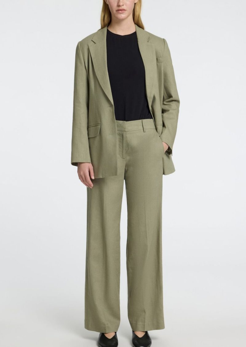 Tania-Rita wide pants Vetiver 16096243